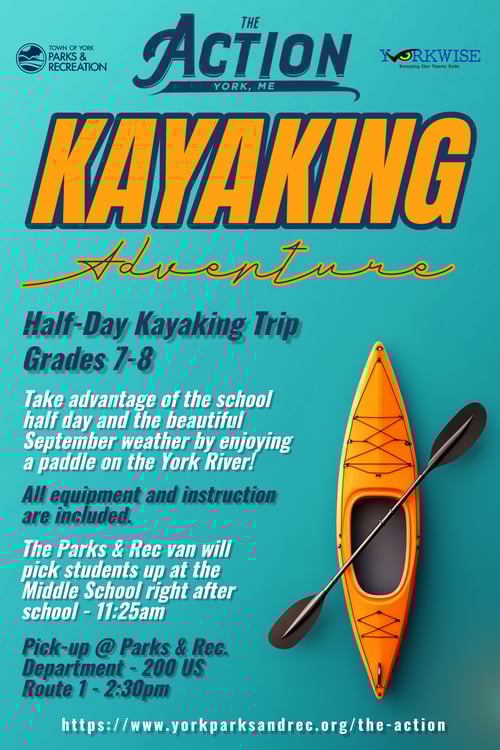 Aqua 3d Kayaking Poster