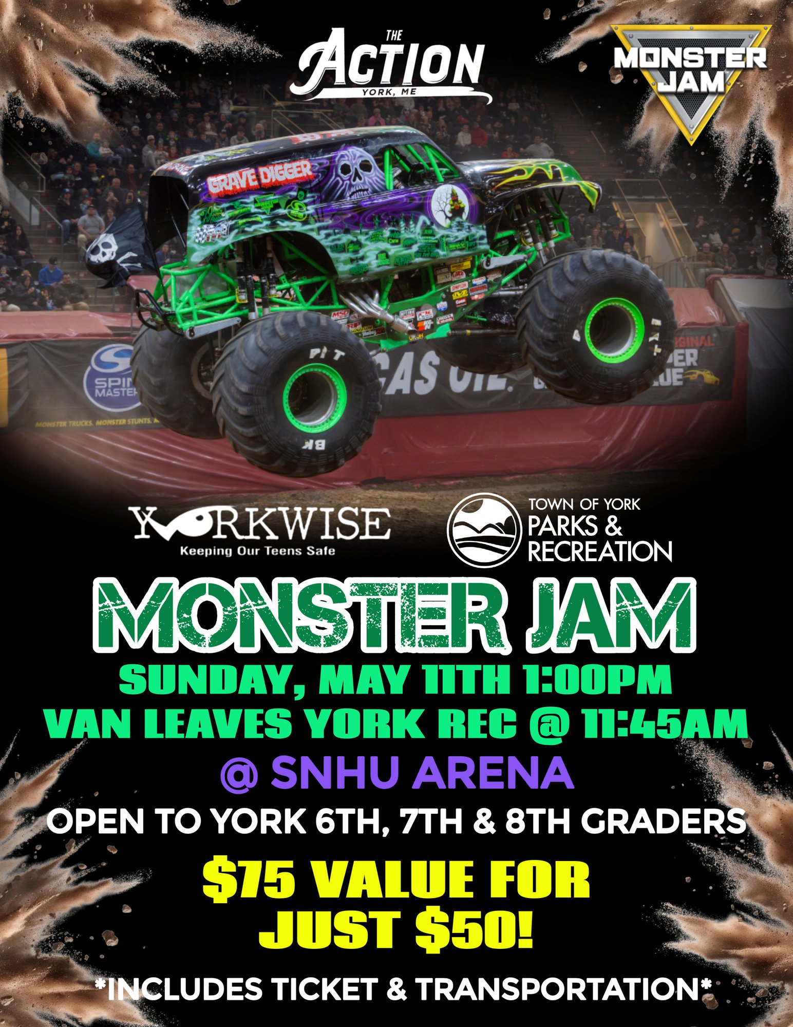 Monster Jam Action Flyer Monster Jam Action Flyer